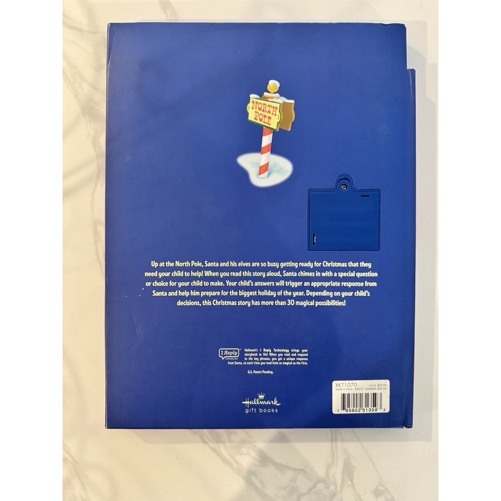 Hallmark Interactive Hardcover Storybook A Visit to the North Pole Ages 4-8 - Picture 2 of 3